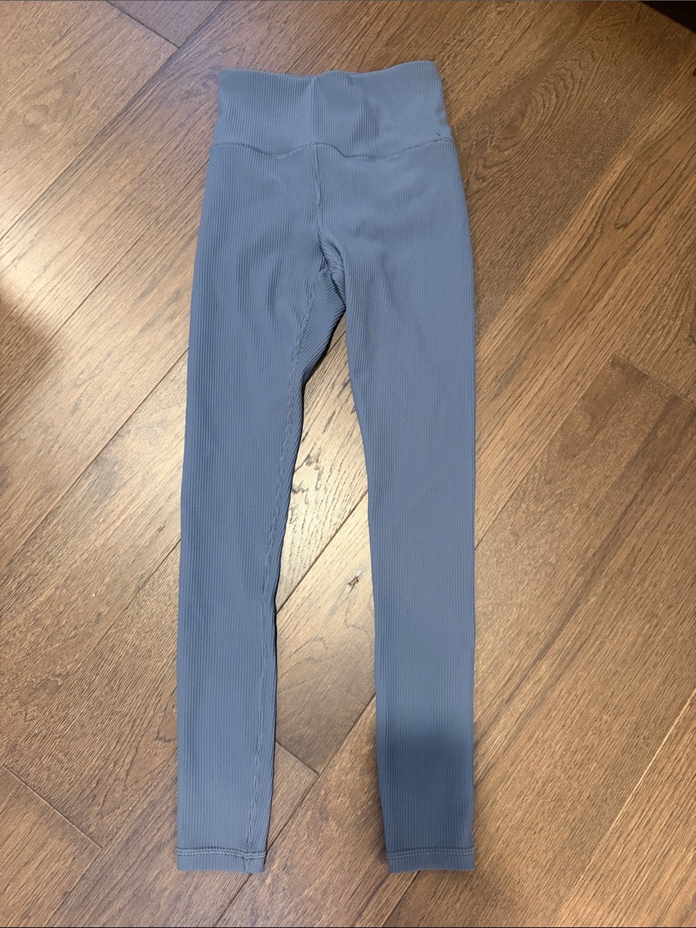 Athleta Elation RibHigh-Waist Tight Leggings - Dusty Blue Size XS - P11